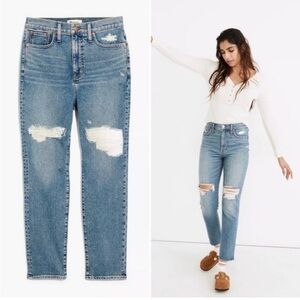 Madewell Light Blue Distressed Perfect Vintage Skinny Jeans